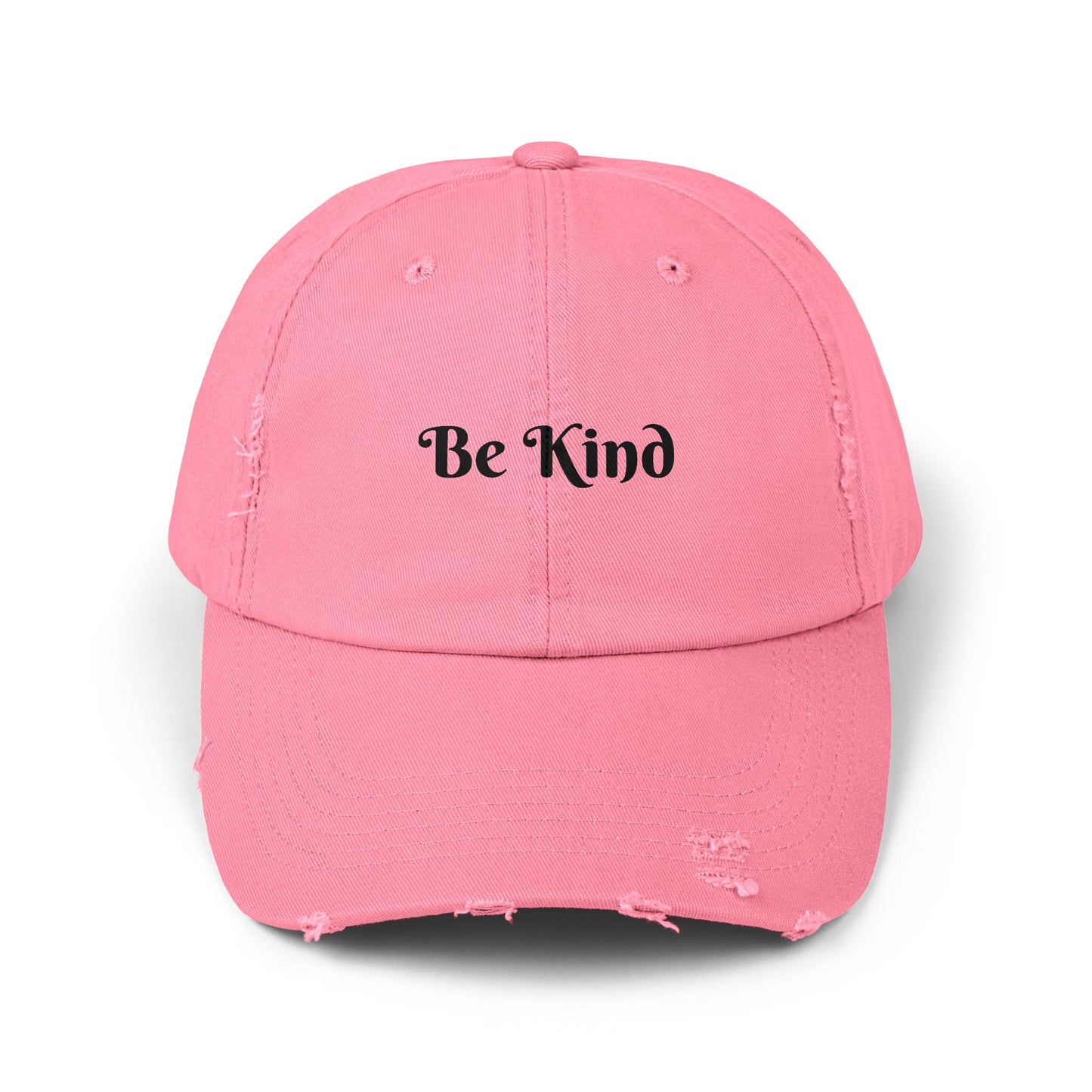 Be Kind Distressed Cap, Casual Hat for Kindness Advocates, Gift for Friends, Positive Vibes Cap, Summer Accessory, Everyday Wear