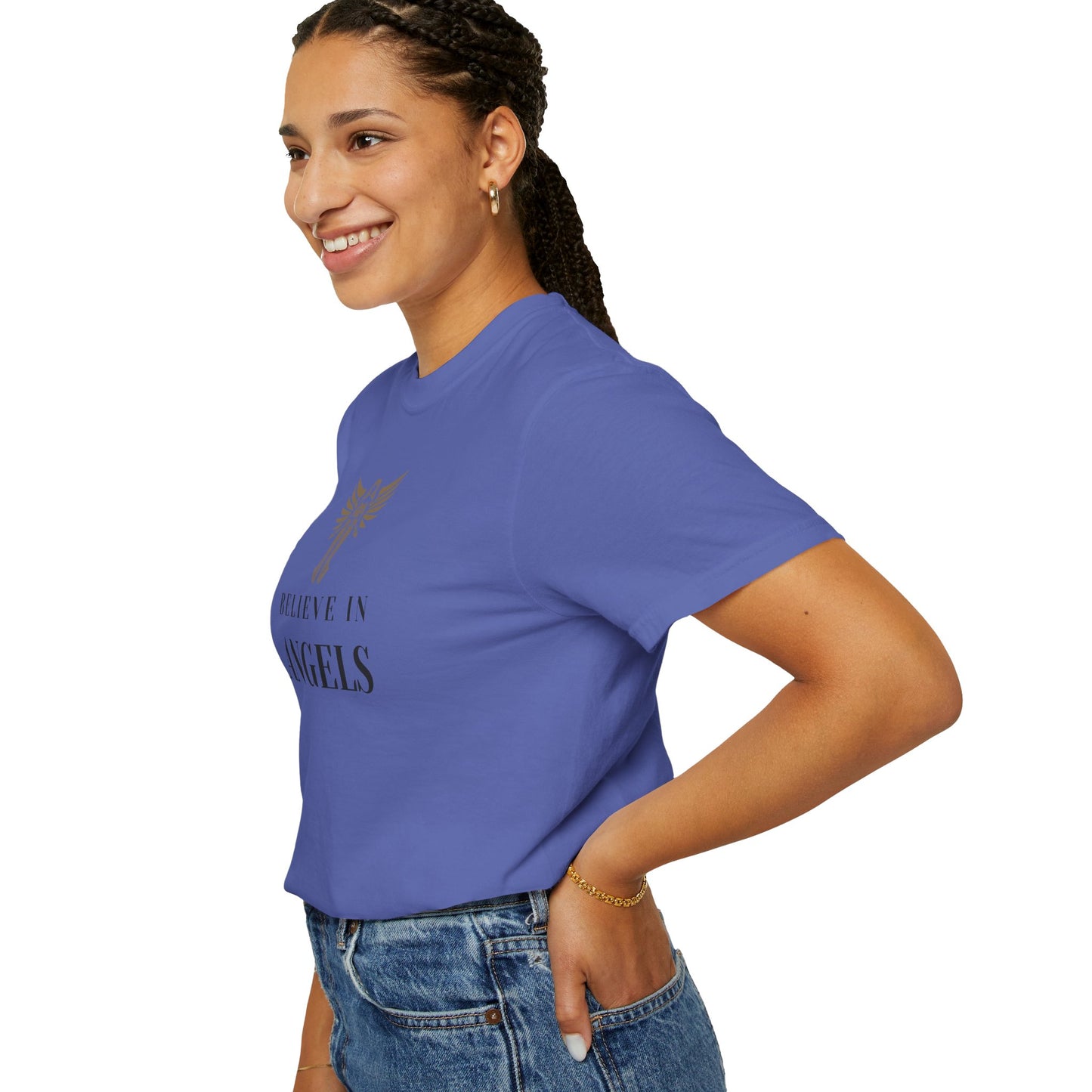 Believe in Angels Unisex T-Shirt for Spiritual Seekers, Casual Wear, Gift for Friends, Birthday Gift, Inspirational Apparel