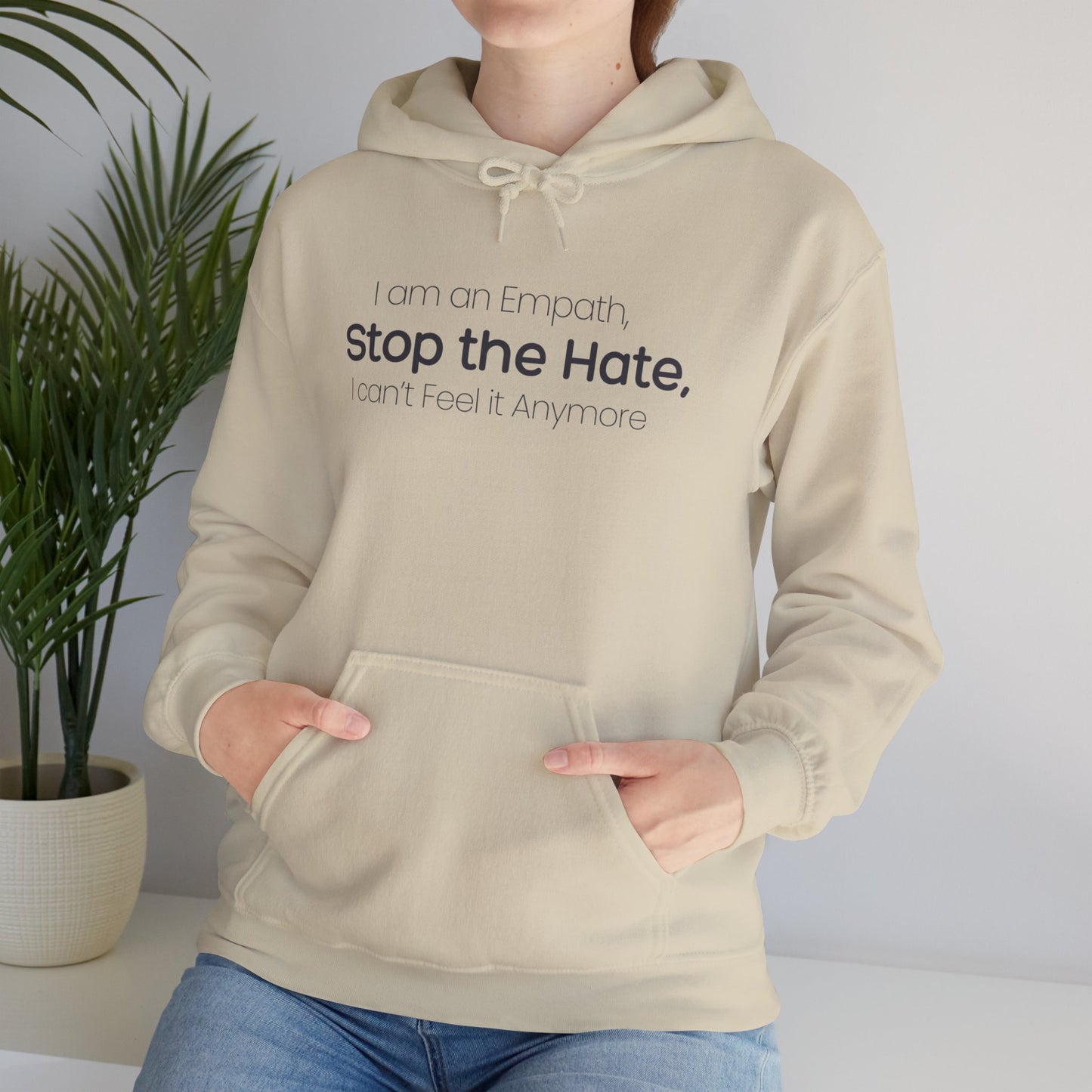 Empowering Message Hoodie, Unisex Heavy Blend Sweatshirt, Anti-Hate Apparel, Inspirational Gift, Casual Streetwear, Cozy Layering Piece