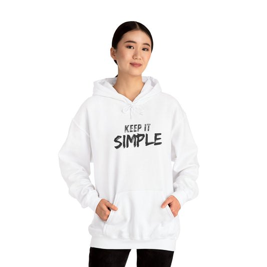 Minimalist Hoodie with 'Keep It Simple' Design, Casual Sweatshirt for Everyday Wear, Unisex Comfort, Gift for Friends & Family