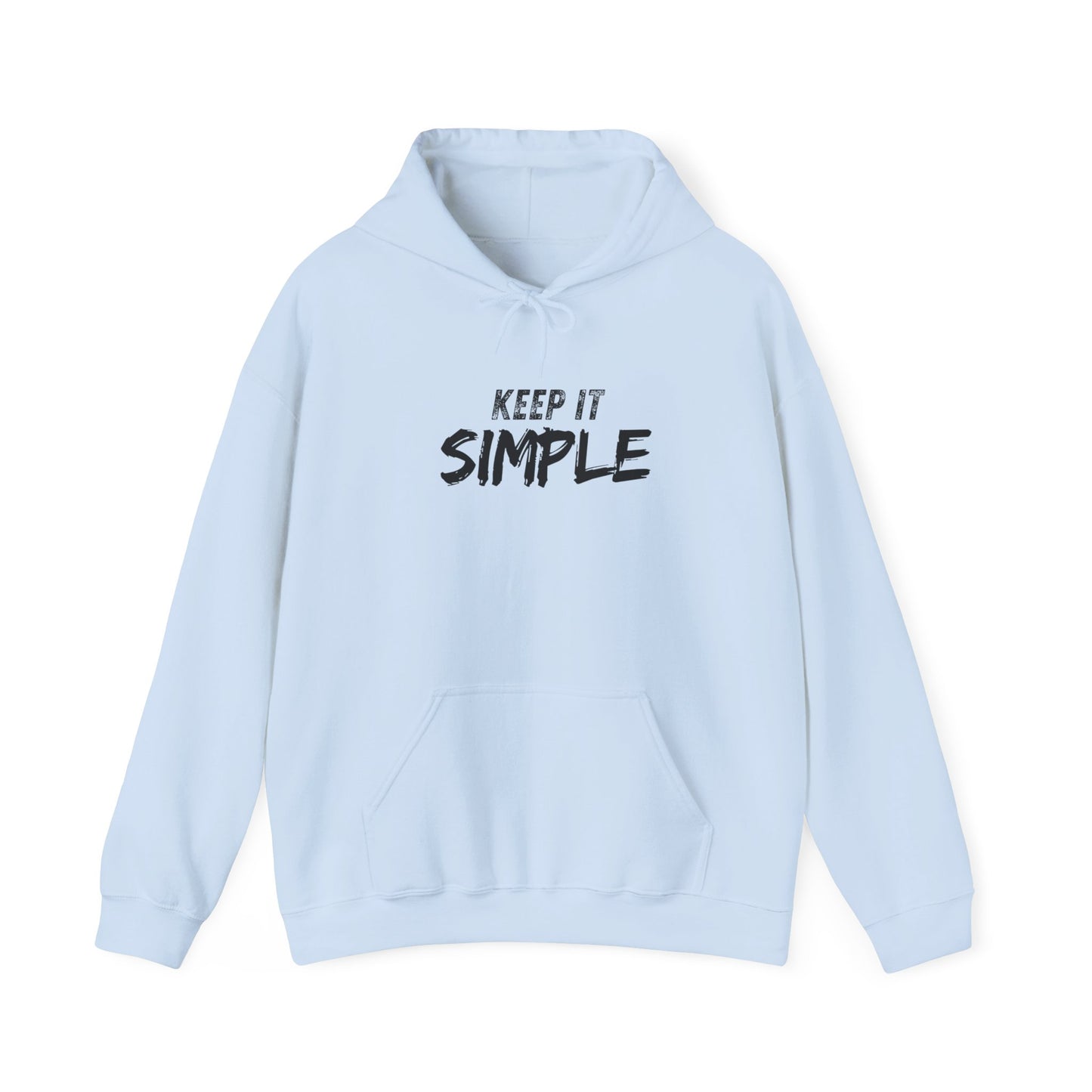 Minimalist Hoodie with 'Keep It Simple' Design, Casual Sweatshirt for Everyday Wear, Unisex Comfort, Gift for Friends & Family