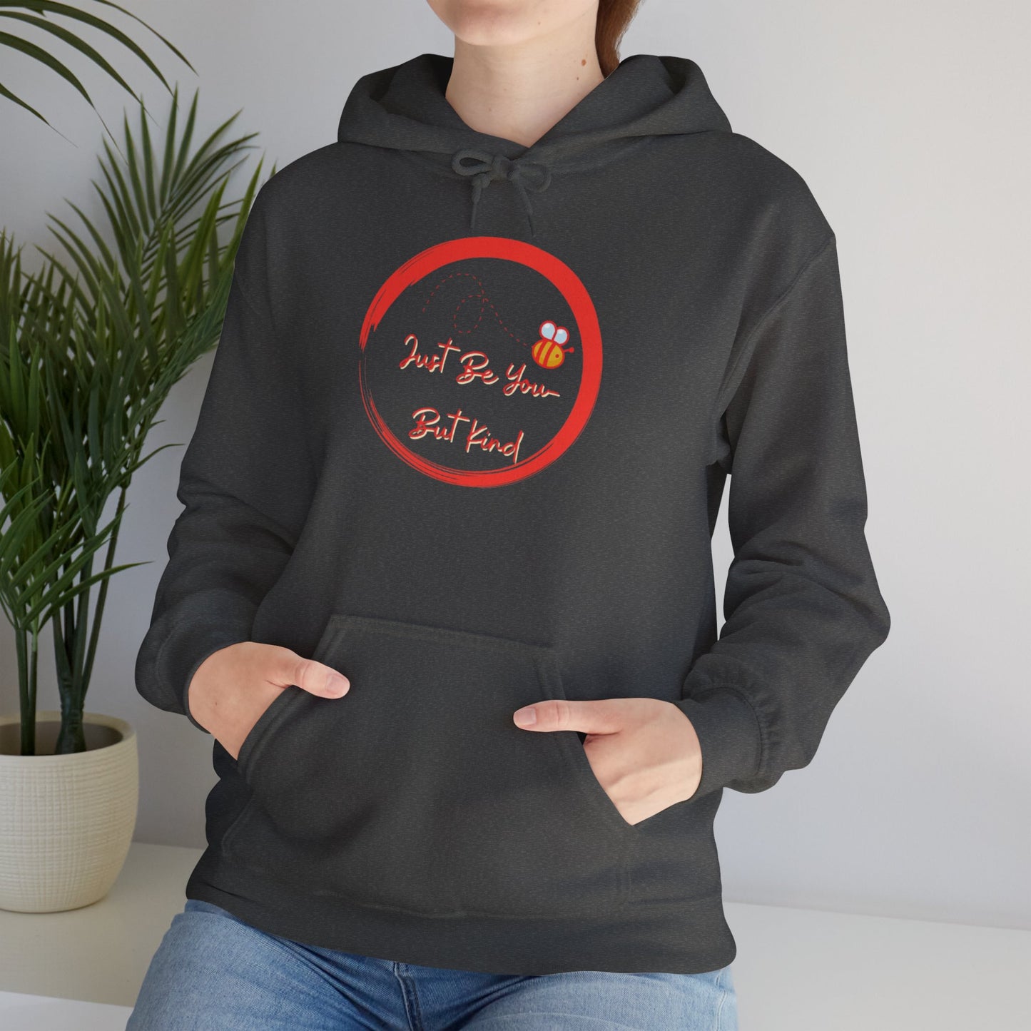Bee Inspired Unisex Heavy Blend Hoodie, Casual Streetwear, Eco-Friendly Fashion, Gift for Her, Spring Wardrobe Essential