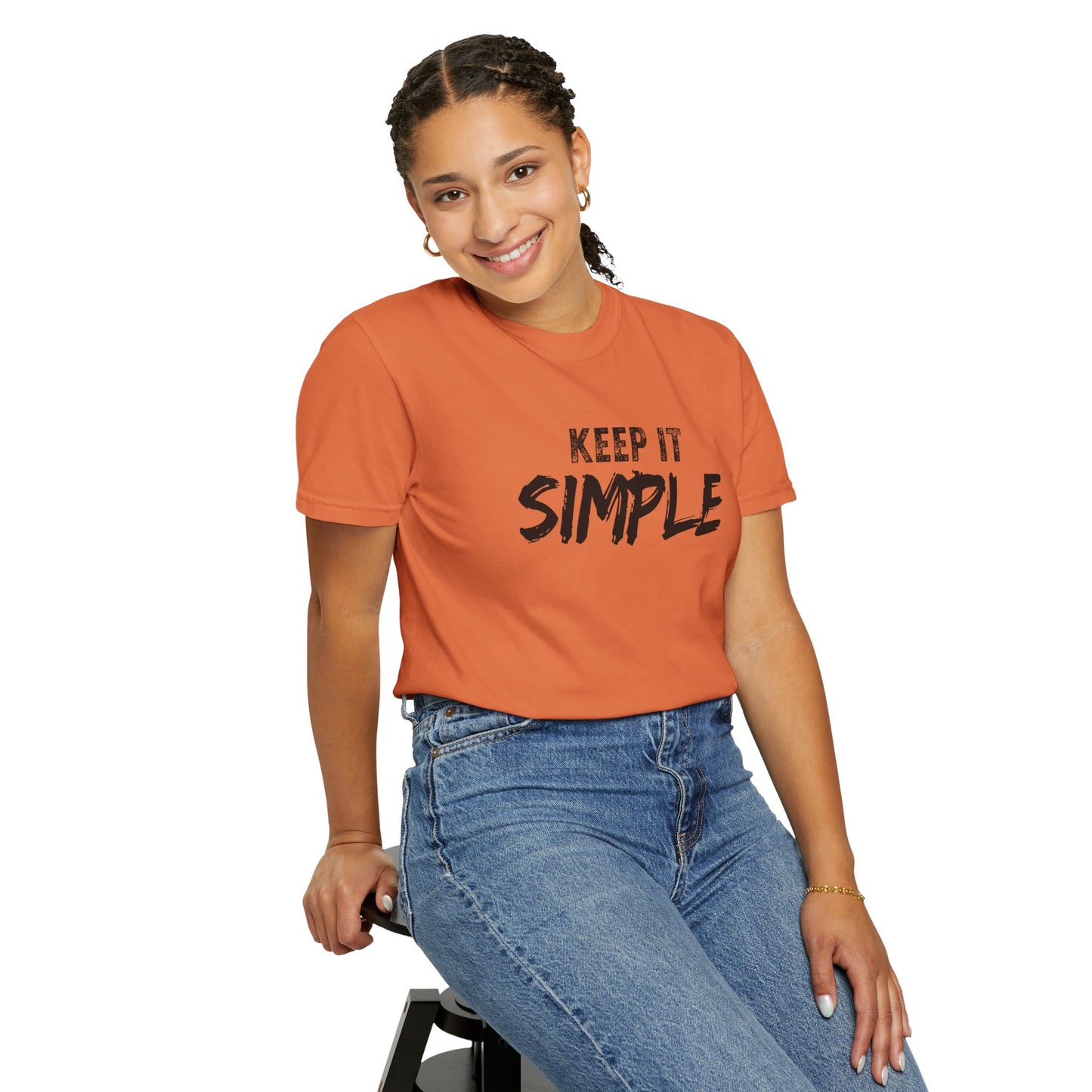 Unisex Garment-Dyed T-Shirt - Keep It Simple Tee, Casual Wear, Minimalist Fashion, Gift Idea, Everyday Comfort