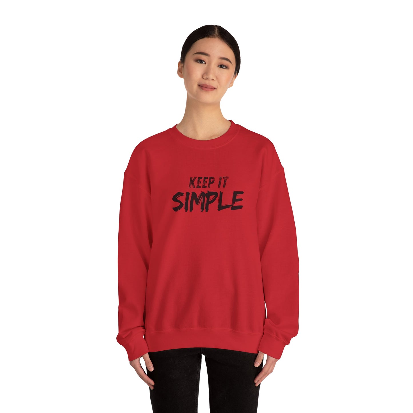 Unisex Crewneck Sweatshirt - Keep It Simple | Casual Wear, Gift for Friends, Cozy Layer, Everyday Comfort, Minimalist Style