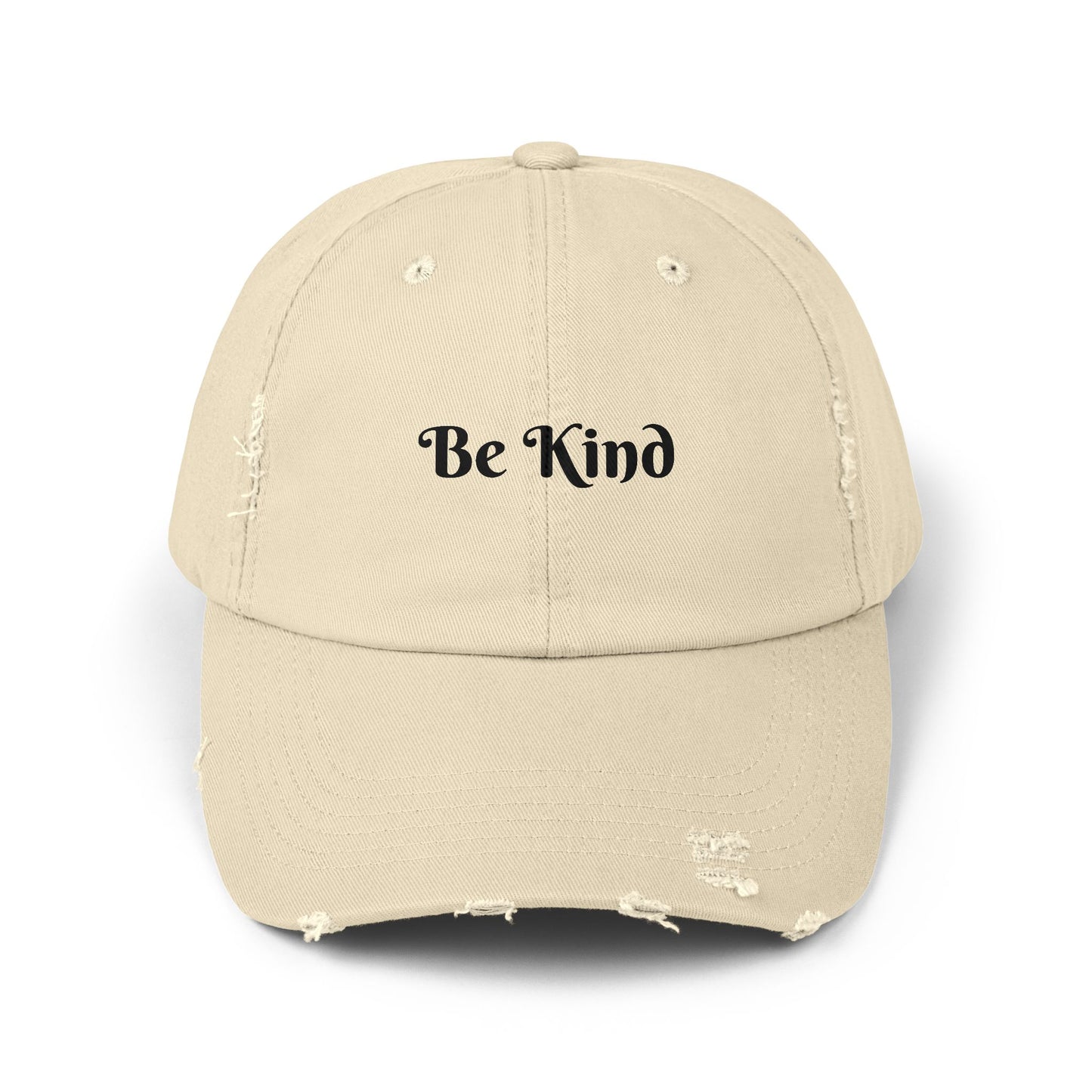 Be Kind Distressed Cap, Casual Hat for Kindness Advocates, Gift for Friends, Positive Vibes Cap, Summer Accessory, Everyday Wear