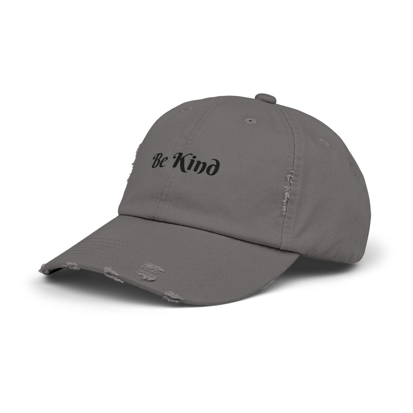 Be Kind Distressed Cap, Casual Hat for Kindness Advocates, Gift for Friends, Positive Vibes Cap, Summer Accessory, Everyday Wear