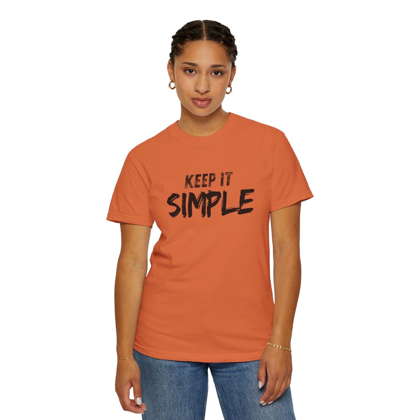 Unisex Garment-Dyed T-Shirt - Keep It Simple Tee, Casual Wear, Minimalist Fashion, Gift Idea, Everyday Comfort