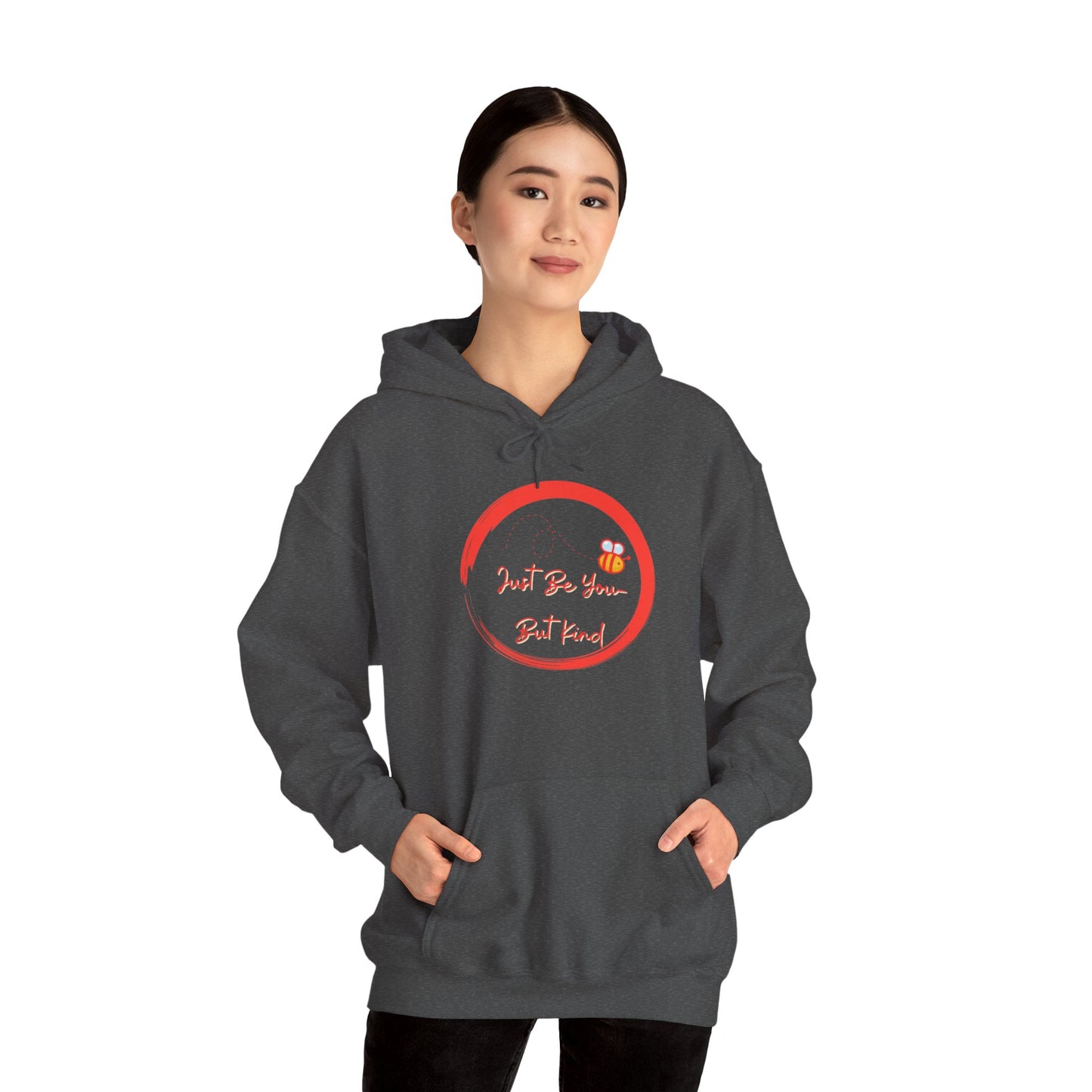 Bee Inspired Unisex Heavy Blend Hoodie, Casual Streetwear, Eco-Friendly Fashion, Gift for Her, Spring Wardrobe Essential
