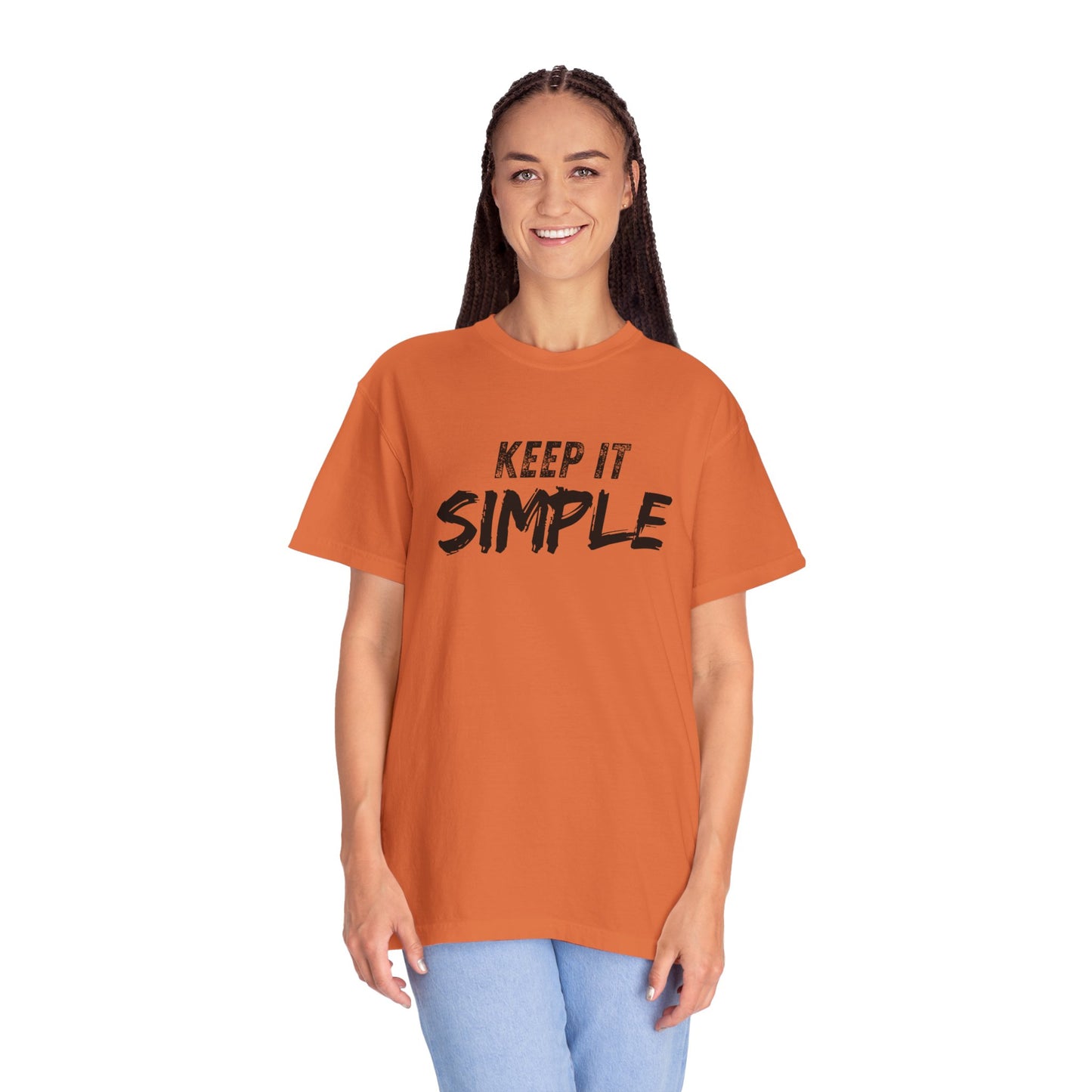 Unisex Garment-Dyed T-Shirt - Keep It Simple Tee, Casual Wear, Minimalist Fashion, Gift Idea, Everyday Comfort