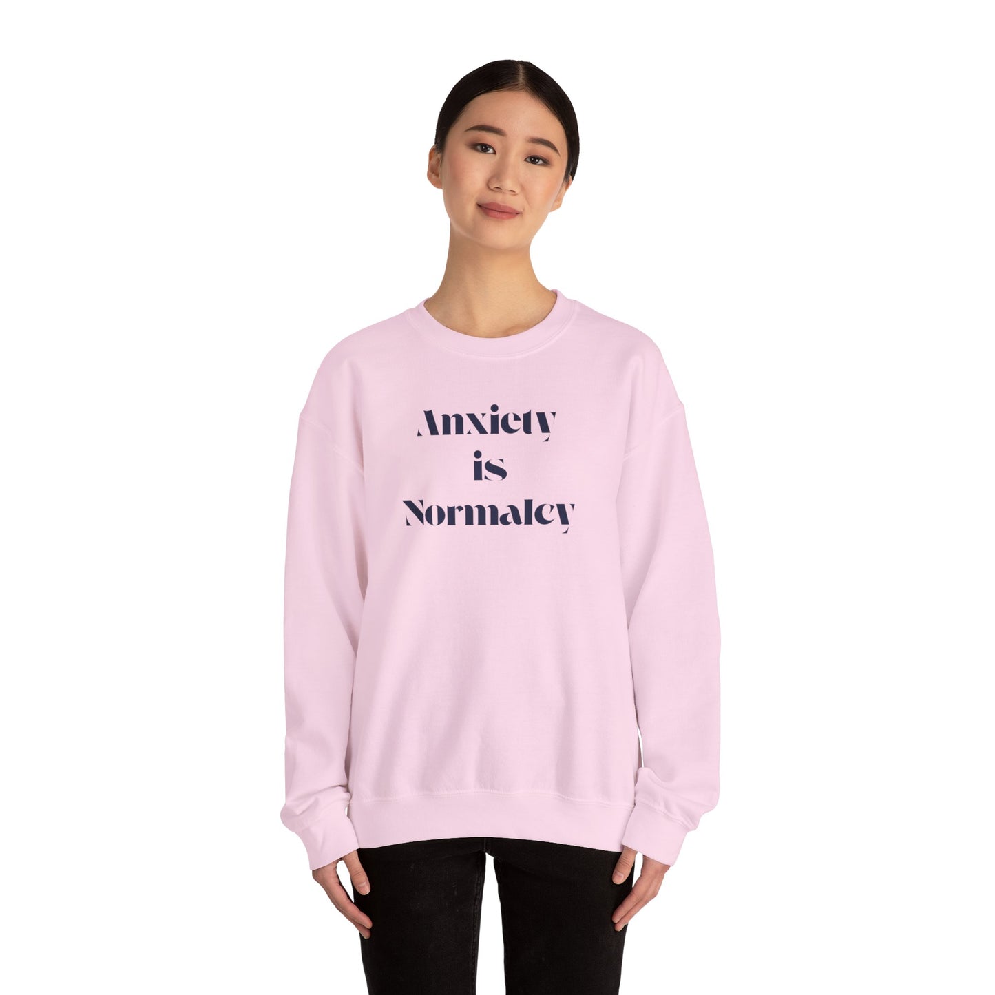 Unisex Anxiety Equals Normalcy Sweatshirt, Cozy Crewneck Gift, Comfy Clothing for Mental Health Awareness, Thoughtful Present for Friends