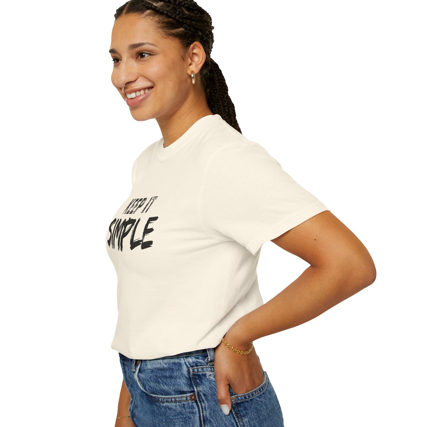 Unisex Garment-Dyed T-Shirt - Keep It Simple Tee, Casual Wear, Minimalist Fashion, Gift Idea, Everyday Comfort
