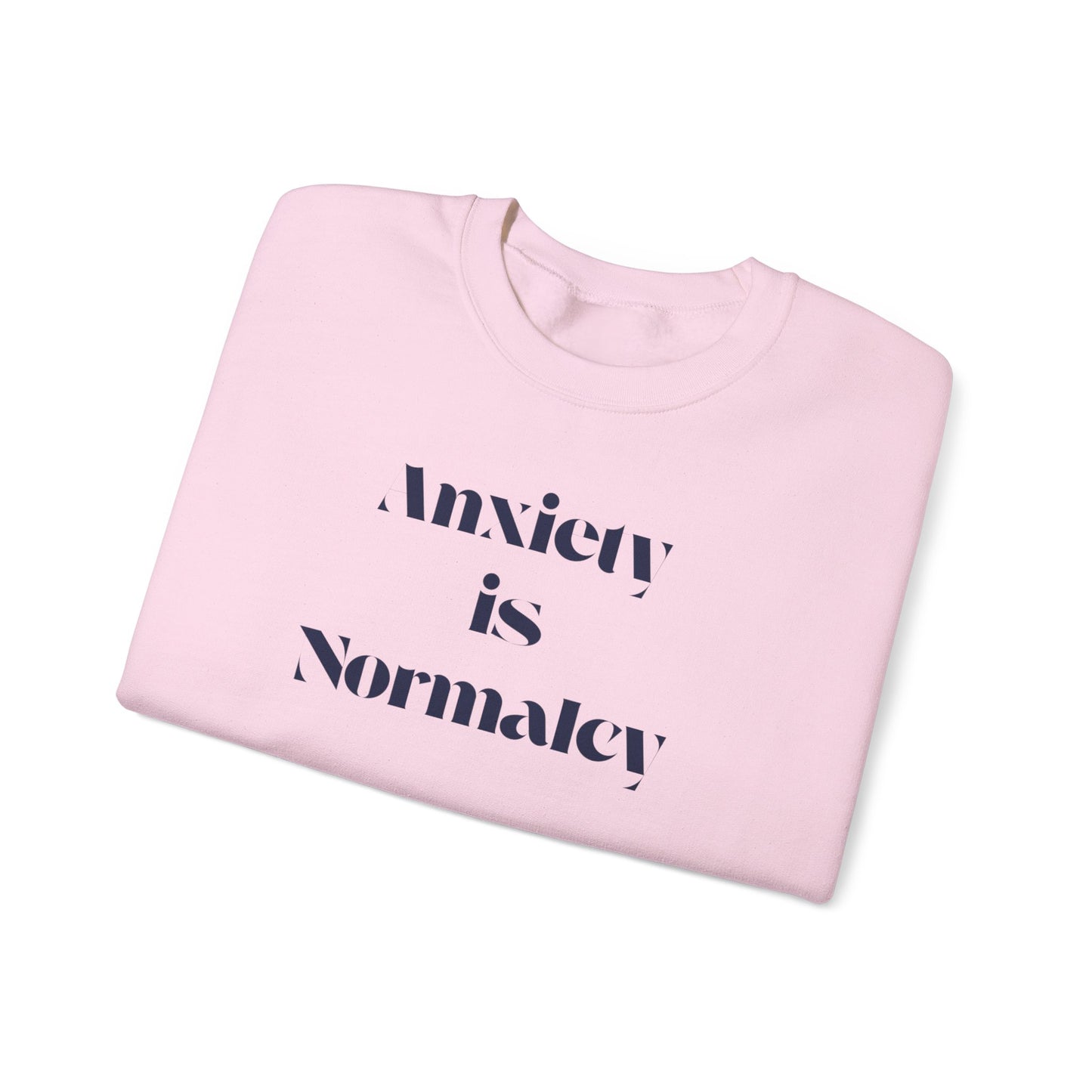 Unisex Anxiety Equals Normalcy Sweatshirt, Cozy Crewneck Gift, Comfy Clothing for Mental Health Awareness, Thoughtful Present for Friends