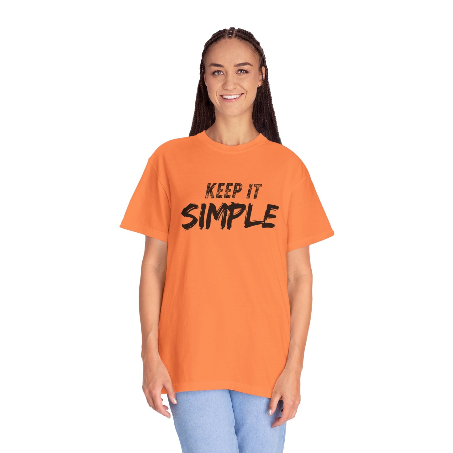 Unisex Garment-Dyed T-Shirt - Keep It Simple Tee, Casual Wear, Minimalist Fashion, Gift Idea, Everyday Comfort