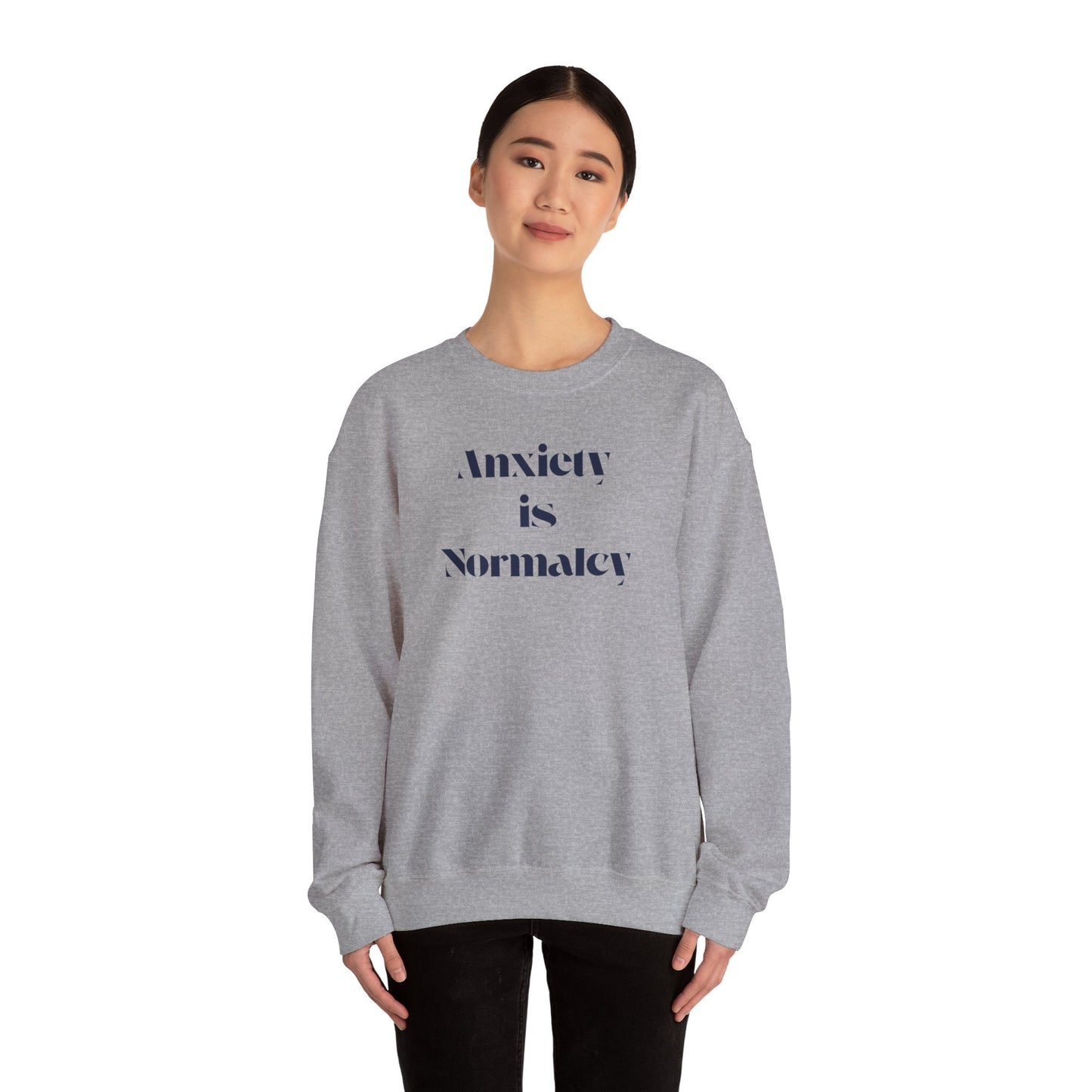 Unisex Anxiety Equals Normalcy Sweatshirt, Cozy Crewneck Gift, Comfy Clothing for Mental Health Awareness, Thoughtful Present for Friends