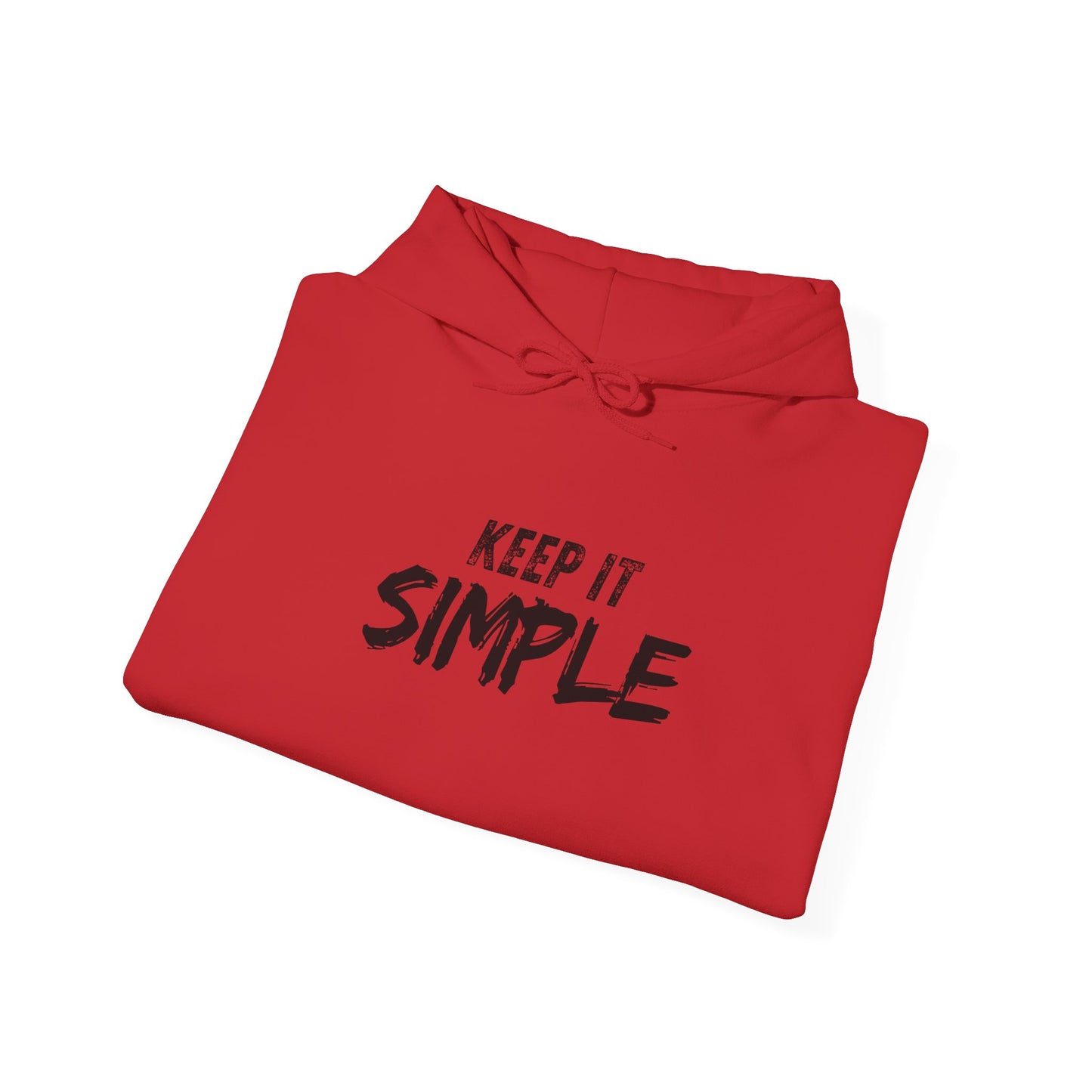 Minimalist Hoodie with 'Keep It Simple' Design, Casual Sweatshirt for Everyday Wear, Unisex Comfort, Gift for Friends & Family