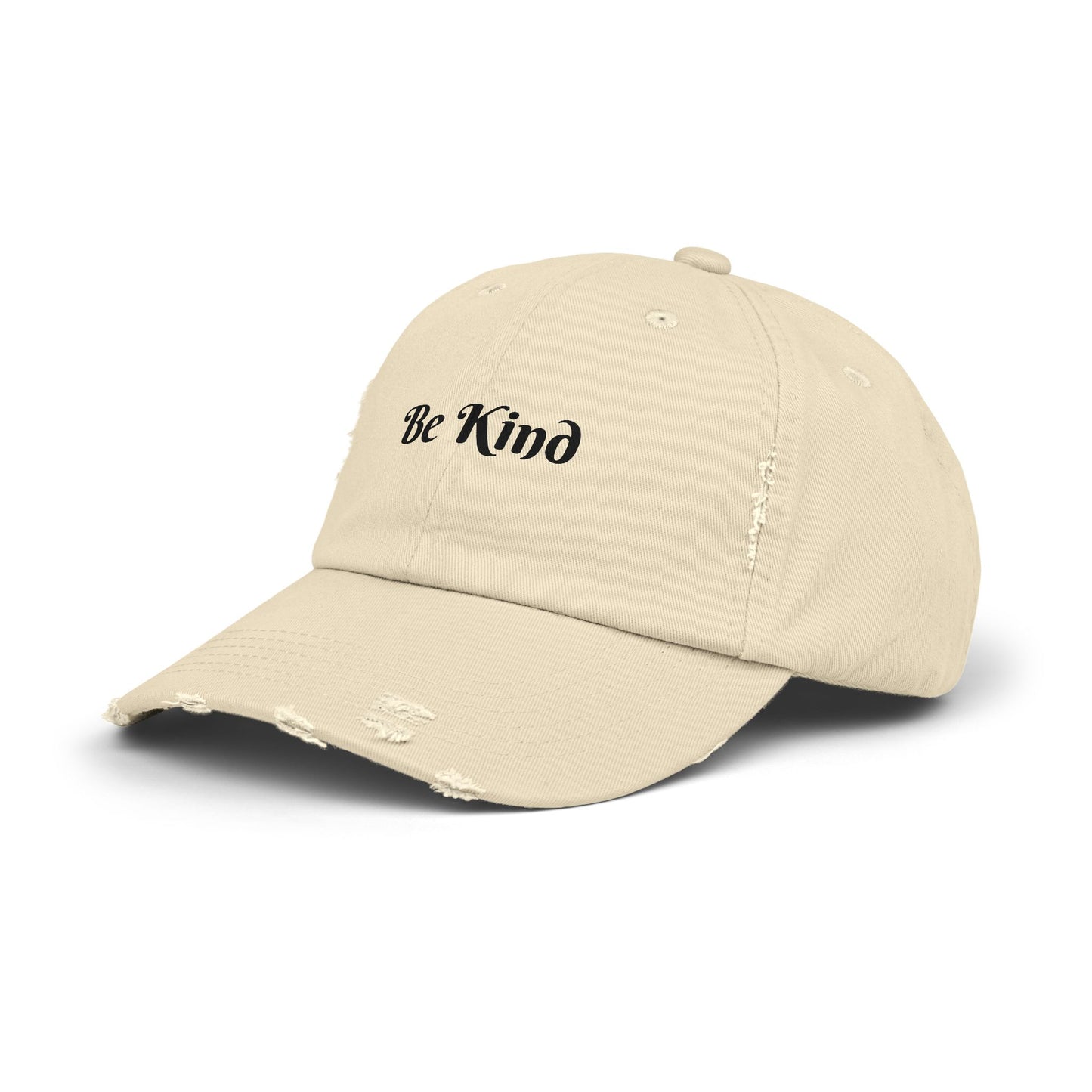 Be Kind Distressed Cap, Casual Hat for Kindness Advocates, Gift for Friends, Positive Vibes Cap, Summer Accessory, Everyday Wear