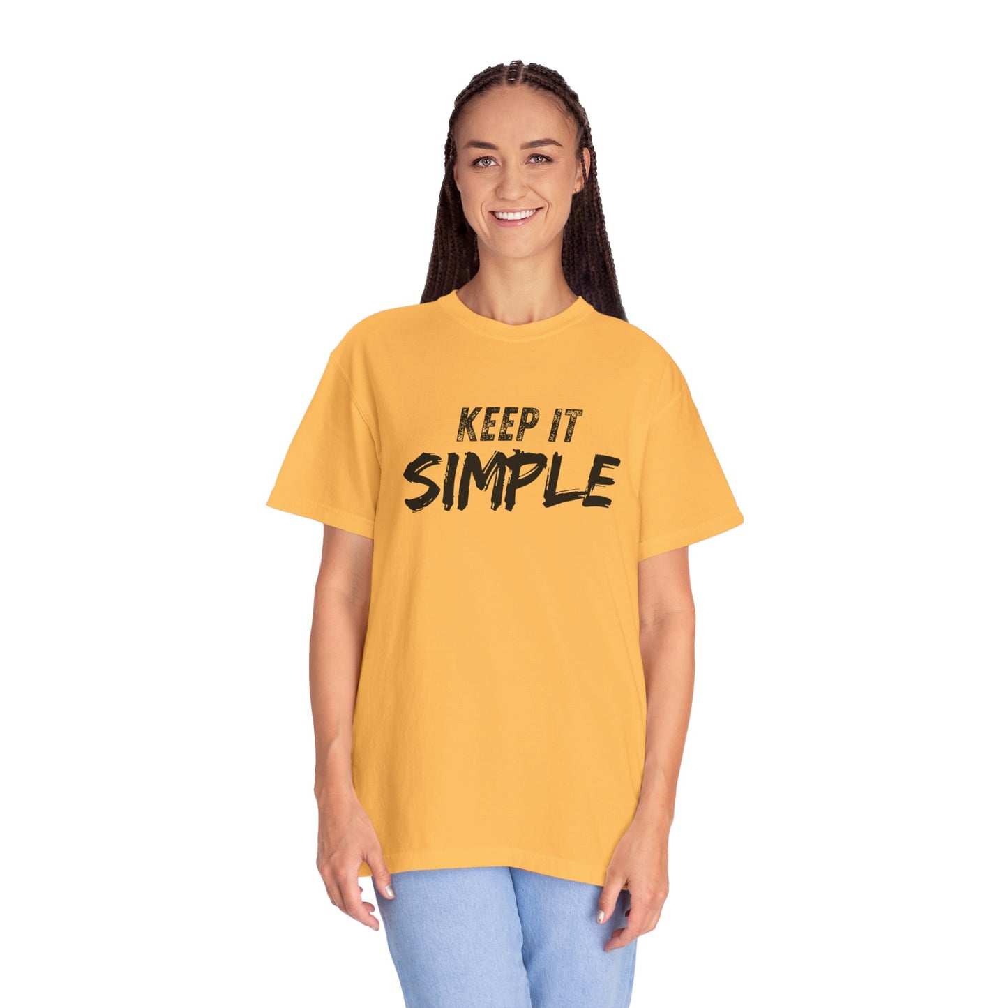 Unisex Garment-Dyed T-Shirt - Keep It Simple Tee, Casual Wear, Minimalist Fashion, Gift Idea, Everyday Comfort