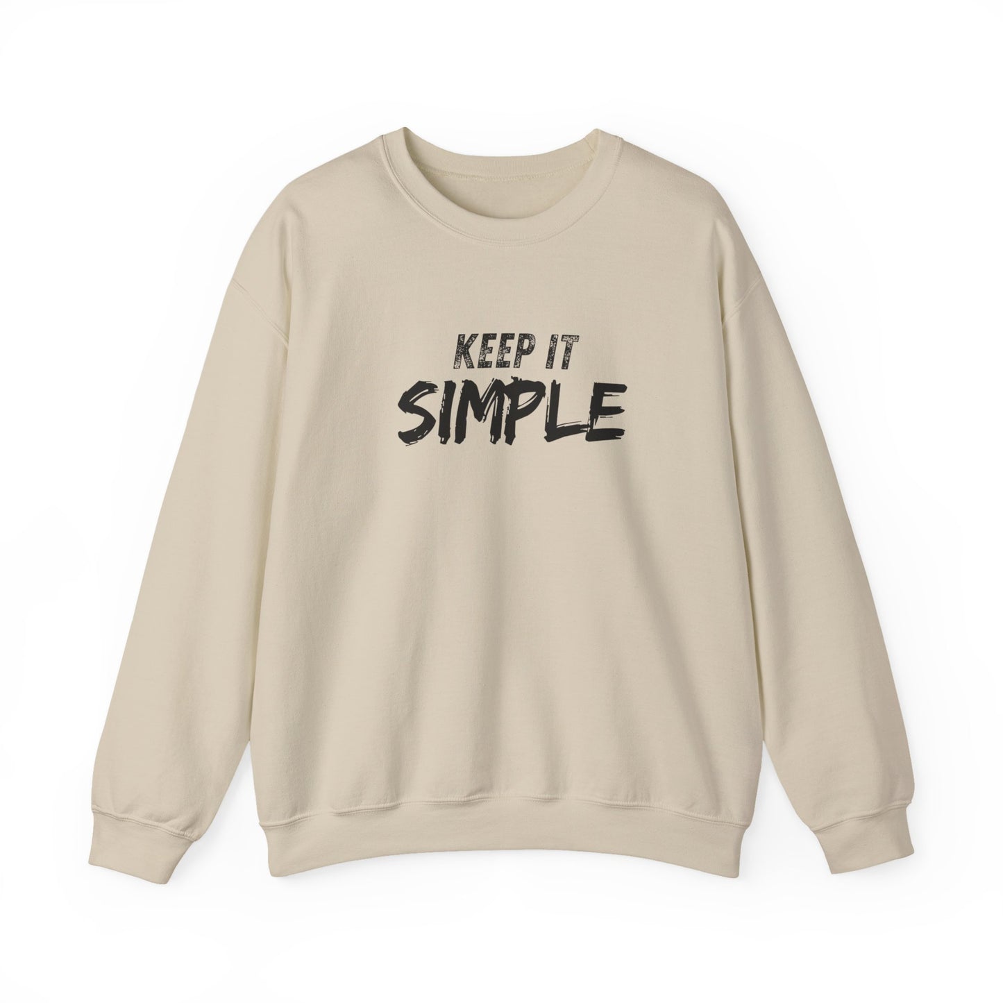 Unisex Crewneck Sweatshirt - Keep It Simple | Casual Wear, Gift for Friends, Cozy Layer, Everyday Comfort, Minimalist Style