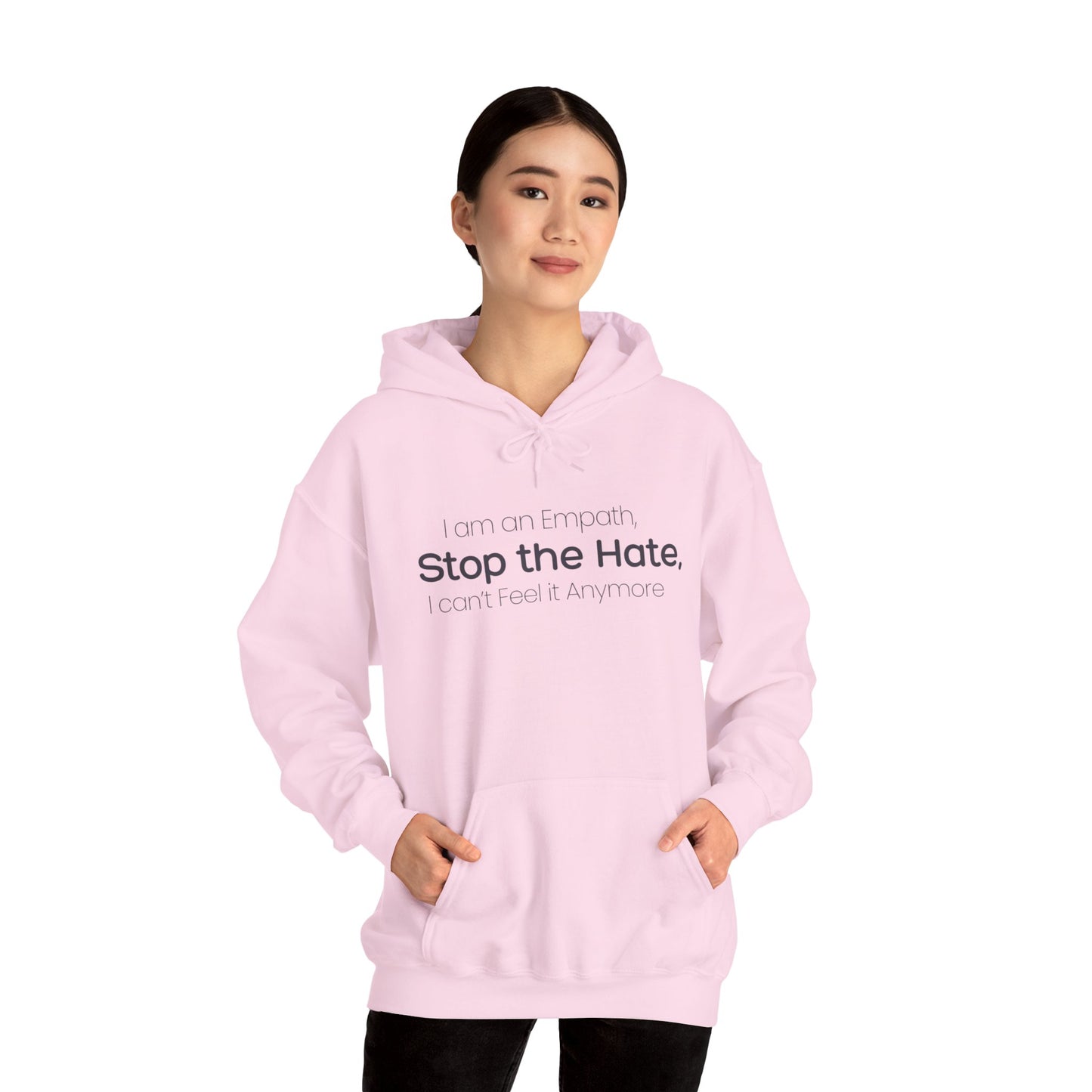 Empowering Message Hoodie, Unisex Heavy Blend Sweatshirt, Anti-Hate Apparel, Inspirational Gift, Casual Streetwear, Cozy Layering Piece