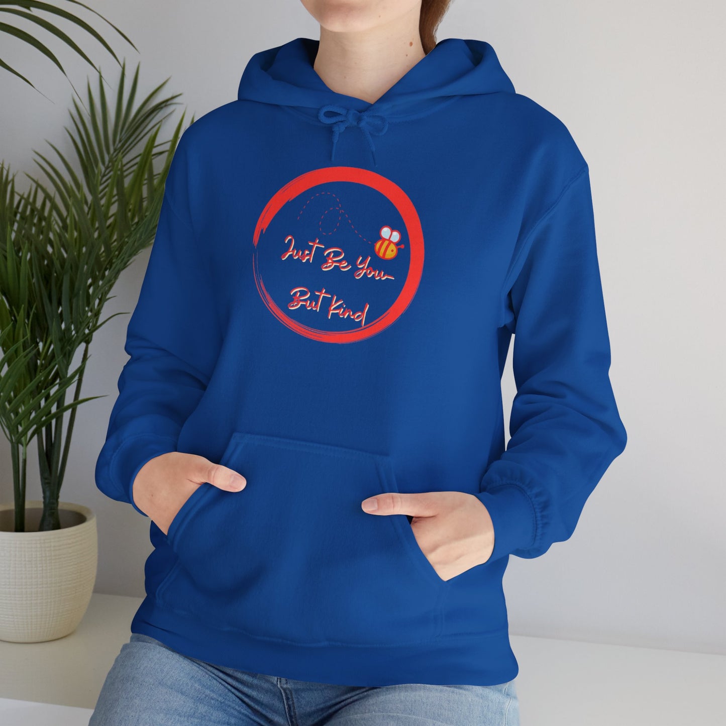 Bee Inspired Unisex Heavy Blend Hoodie, Casual Streetwear, Eco-Friendly Fashion, Gift for Her, Spring Wardrobe Essential