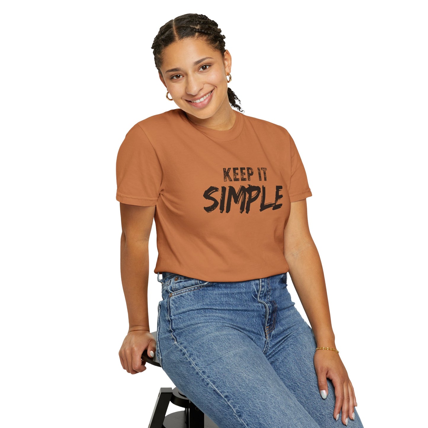 Unisex Garment-Dyed T-Shirt - Keep It Simple Tee, Casual Wear, Minimalist Fashion, Gift Idea, Everyday Comfort