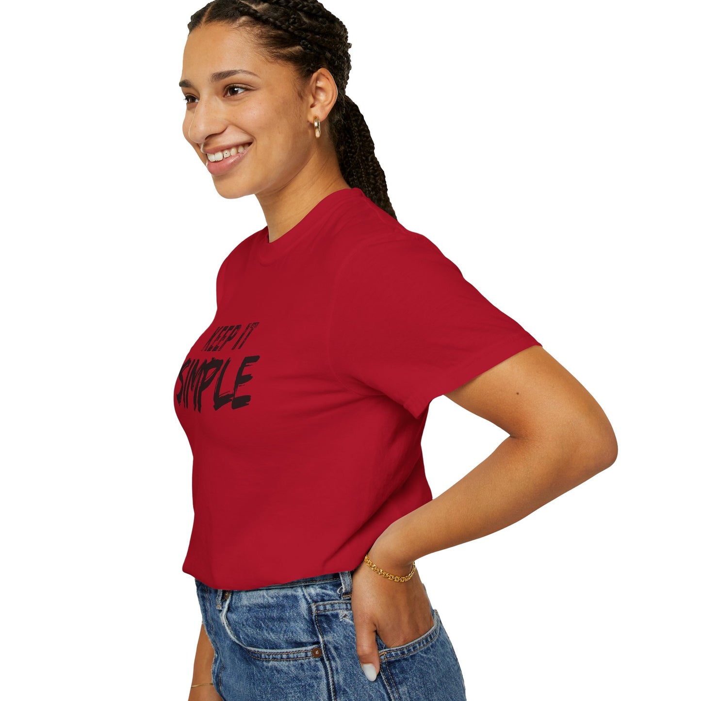 Unisex Garment-Dyed T-Shirt - Keep It Simple Tee, Casual Wear, Minimalist Fashion, Gift Idea, Everyday Comfort