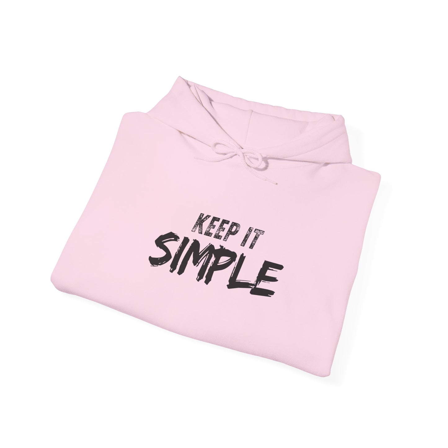 Minimalist Hoodie with 'Keep It Simple' Design, Casual Sweatshirt for Everyday Wear, Unisex Comfort, Gift for Friends & Family