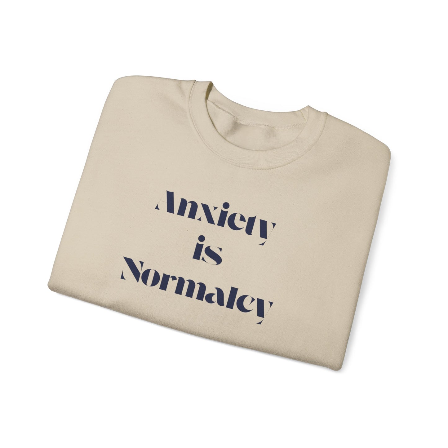 Unisex Anxiety Equals Normalcy Sweatshirt, Cozy Crewneck Gift, Comfy Clothing for Mental Health Awareness, Thoughtful Present for Friends