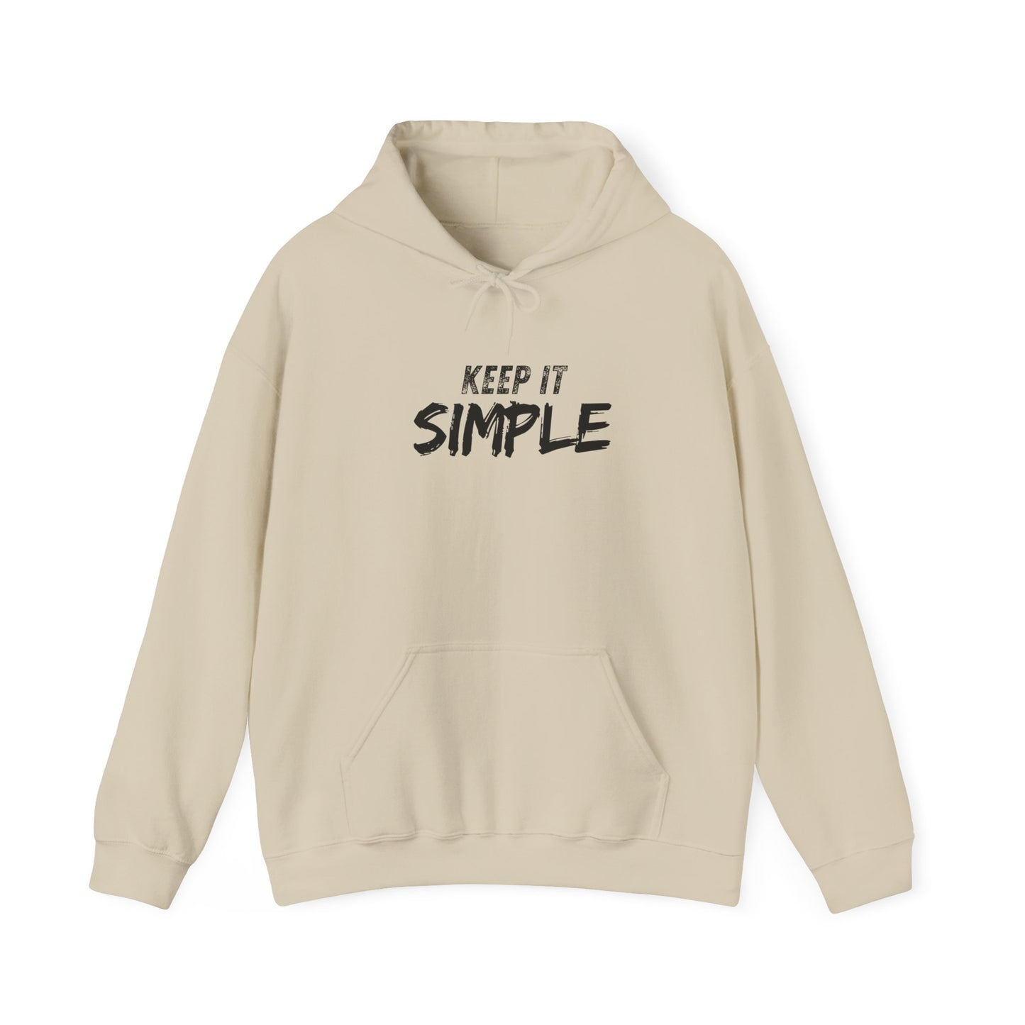 Minimalist Hoodie with 'Keep It Simple' Design, Casual Sweatshirt for Everyday Wear, Unisex Comfort, Gift for Friends & Family