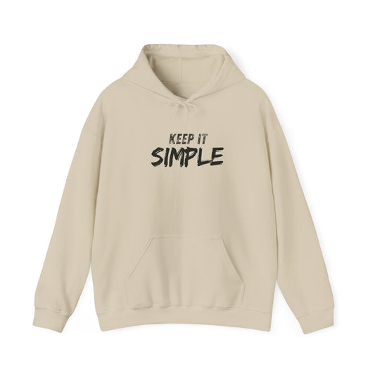 Minimalist Hoodie with 'Keep It Simple' Design, Casual Sweatshirt for Everyday Wear, Unisex Comfort, Gift for Friends & Family