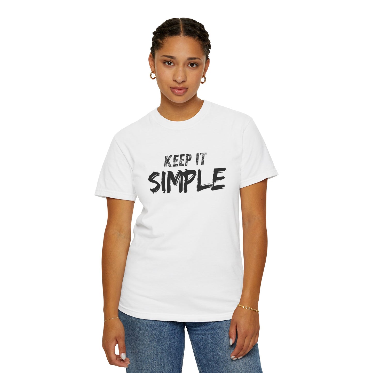 Unisex Garment-Dyed T-Shirt - Keep It Simple Tee, Casual Wear, Minimalist Fashion, Gift Idea, Everyday Comfort